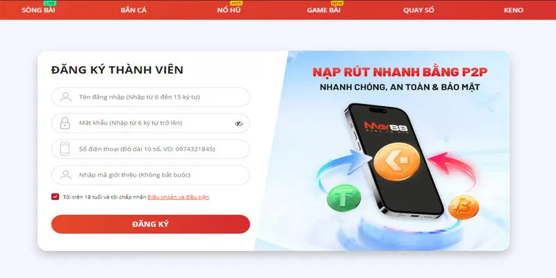 Quy định điều khoản đăng ký tài khoản
